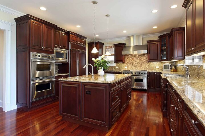 Paint My Kitchen With Cherry Cabinets, Can Cherry Wood Cabinets Be Painted