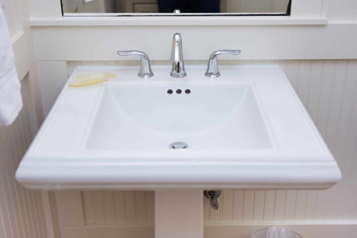 How To Clean A Pedestal Sink Overflow Upgraded Home