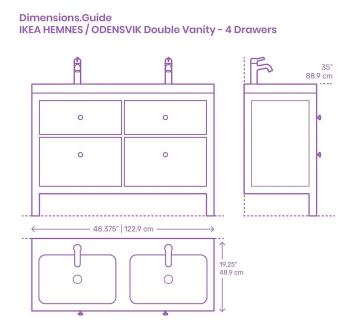 Standard Bathroom Vanity Dimensions, What Is A Standard Size Bathroom Vanity