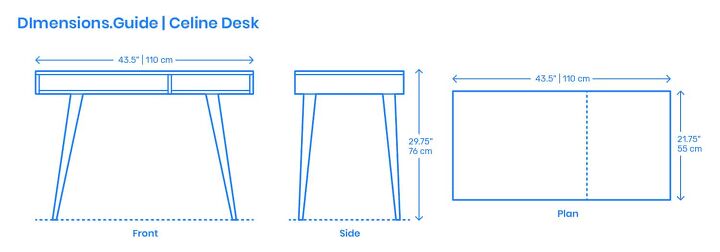 Standard Desk Dimensions Layout, Ideal Desk Size