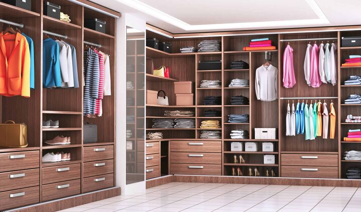 Walk In Closet Dimensions Guidelines, Walk In Closet Double Sided Dresser