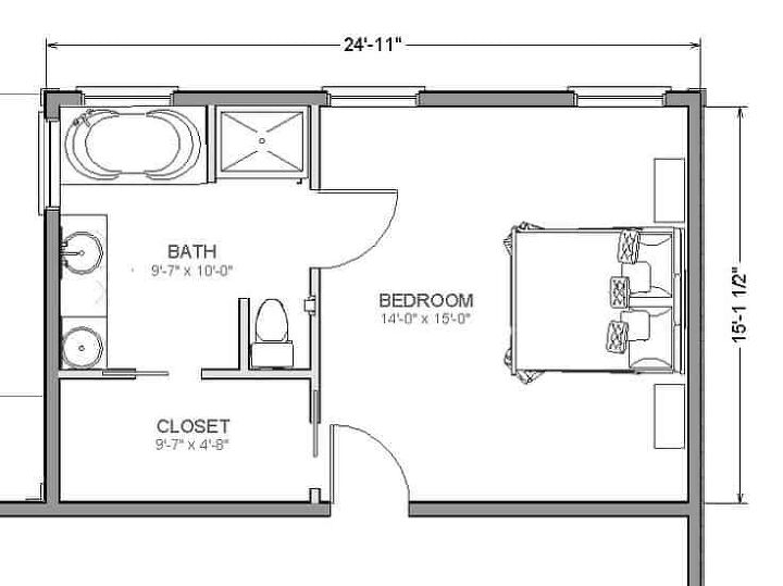 16 Best Master Suite Floor Plans With Dimensions Upgraded Home - Master Bathroom Floor Plans With Walk In Shower No Tub