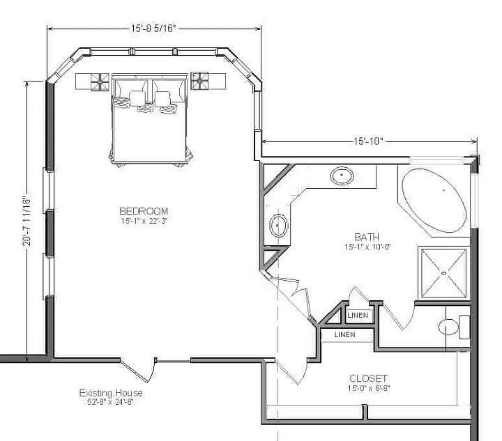 Master Bedroom Bathroom Addition Floor Plans – Flooring Site