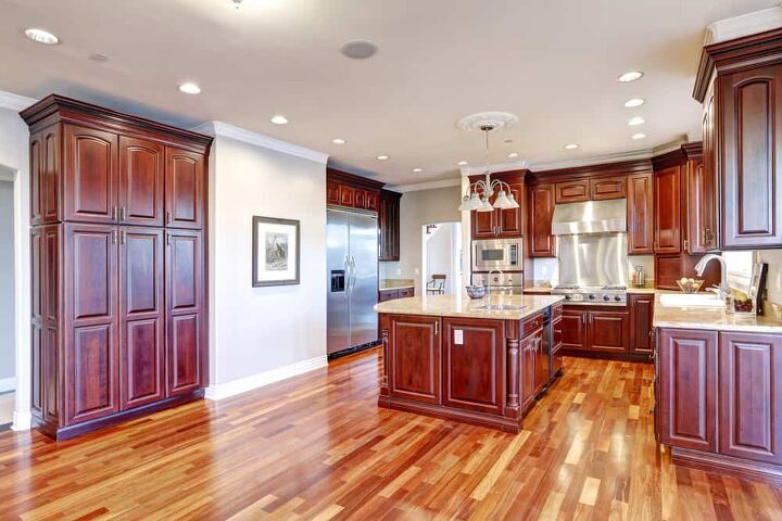 What Paint Colors Go With Cherry Wood, Best Paint Color For Kitchen With Dark Cherry Cabinets