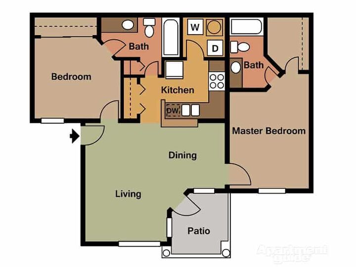 Two-Bedroom Apartment Floor Plans (with Drawings) – Upgraded Home
