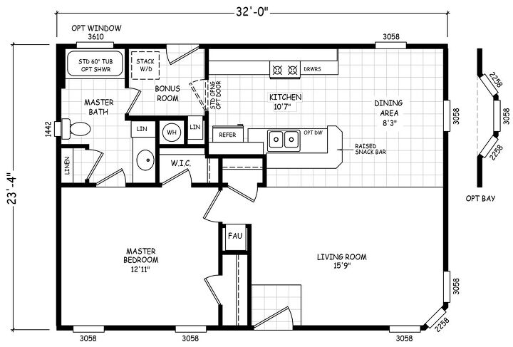 24 X 32 House Plans With Drawings Upgraded Home