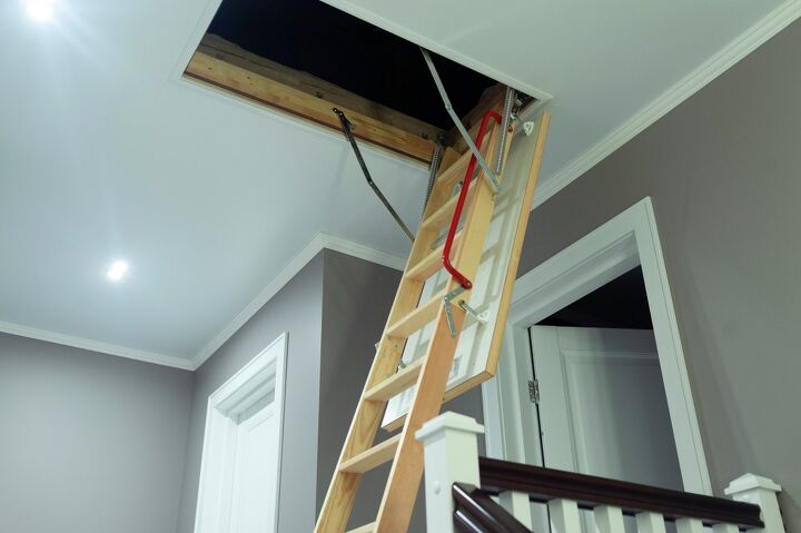 Attic Stairs Installation Cost, How To Install A Drop Down Ceiling Ladder