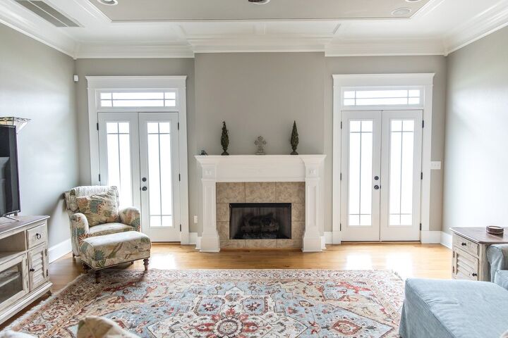 Standard Fireplace Mantel Height, How To Build A Floor Ceiling Fireplace Surround Sound