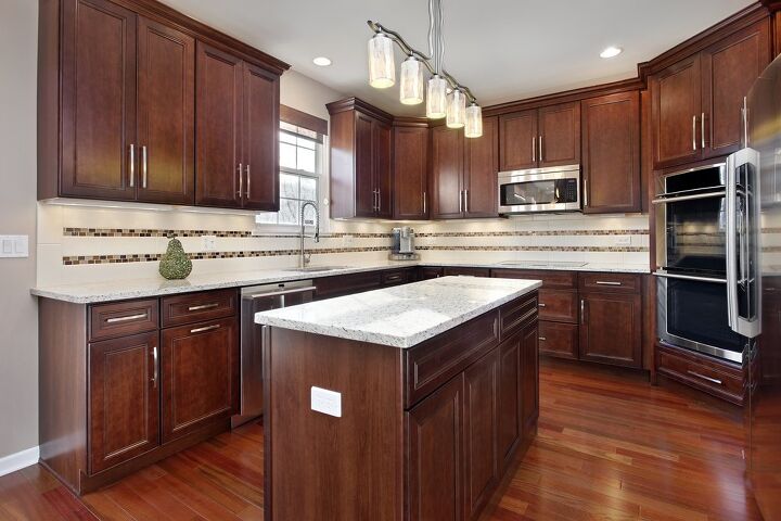 What Color Backsplash Goes With Cherry, What Color Tile With Cherry Cabinets