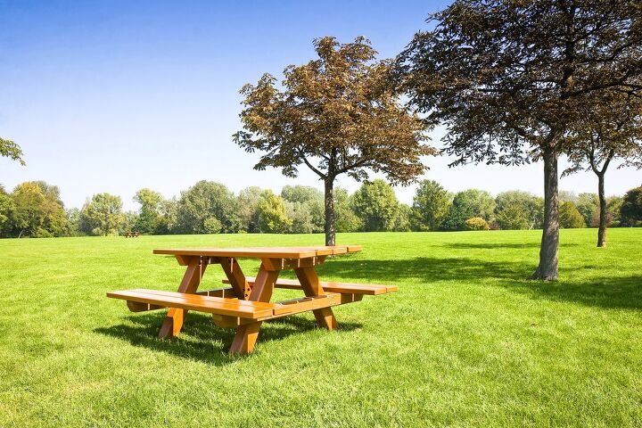 Picnic Table Dimensions With Drawings, Standard Park Picnic Table Size