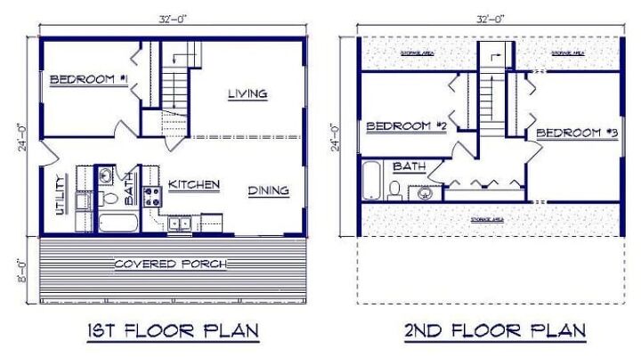 24 X 32 House Plans With Drawings Upgraded Home