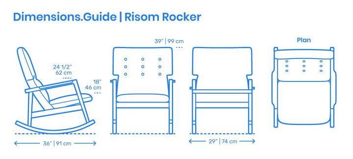 Rocking Chair Dimensions (with Drawings) – Upgraded Home