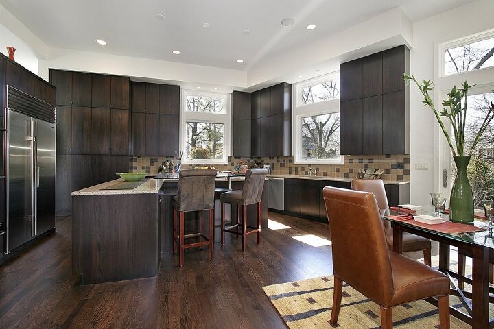 What Color Dining Table with Dark Cabinets?